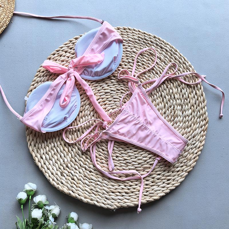 Пуш-ап бикини Сексуальный женский купальник Купальник Женский комплект бикини Бикини Блестящая сетка Купальный костюм Купальные костюмы Пляжная одежда