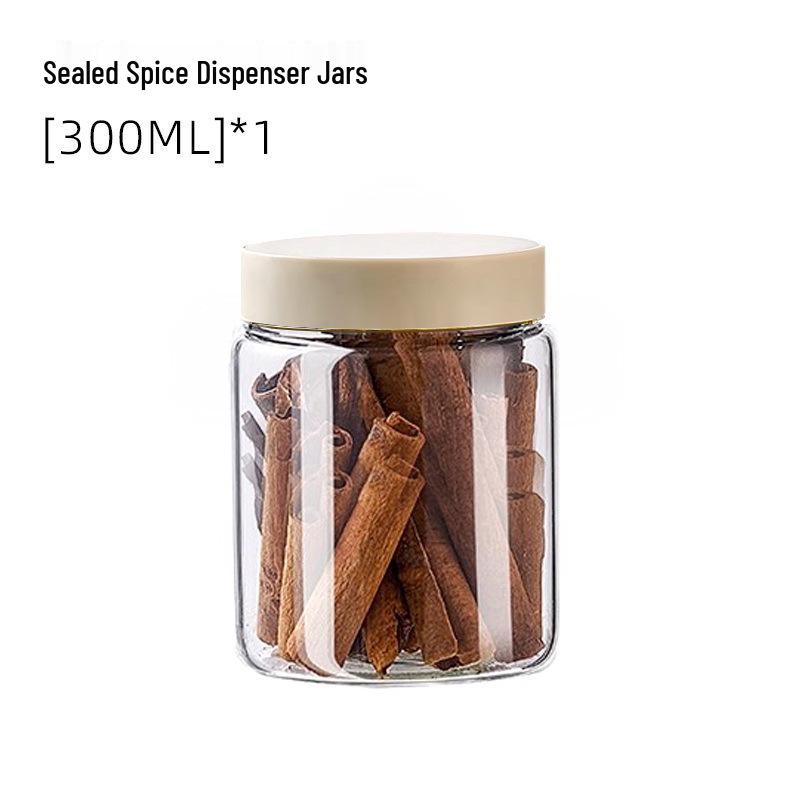 Жаростойкая стеклянная банка для хранения специй и соуса