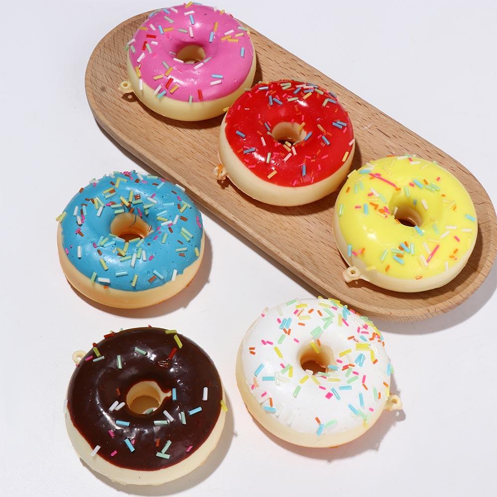 Donut 6.2cm/2.4in Model Food Simulation Donuts Simulation Cake Squeeze Toy Donut Cone Toy