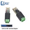 Адаптер RJ45 на RS485 с 2-контактным клеммным блоком