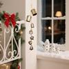 Vintage Christmas Star Pendant Bell Wind Hanging Bell Christmas Wreath Windowsill Fireplace Decoration
