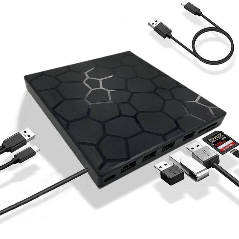 Ультратонкий многофункциональный внешний DVD-привод 3.0 USB и Type-C. Обновление