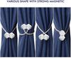 2 Pcs Curtain Tieback Multifaceted Ball Magnetic Curtains Buckle Tie Backs Shower Curtain Holder Wall Balls Home Room Accessorie