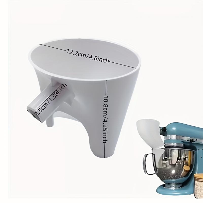 Прочная пластиковая воронка для муки для стационарного миксера KitchenAid, Защищенная от проливания, Удобная для наливания, Безопасная для пищевых продуктов, для муки и яиц