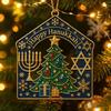 Счастливой Хануки Рождественское украшение на елку Акриловое Еврейское Ханука Рождественские украшения Духовные подарки для мужчин женщин взрослых