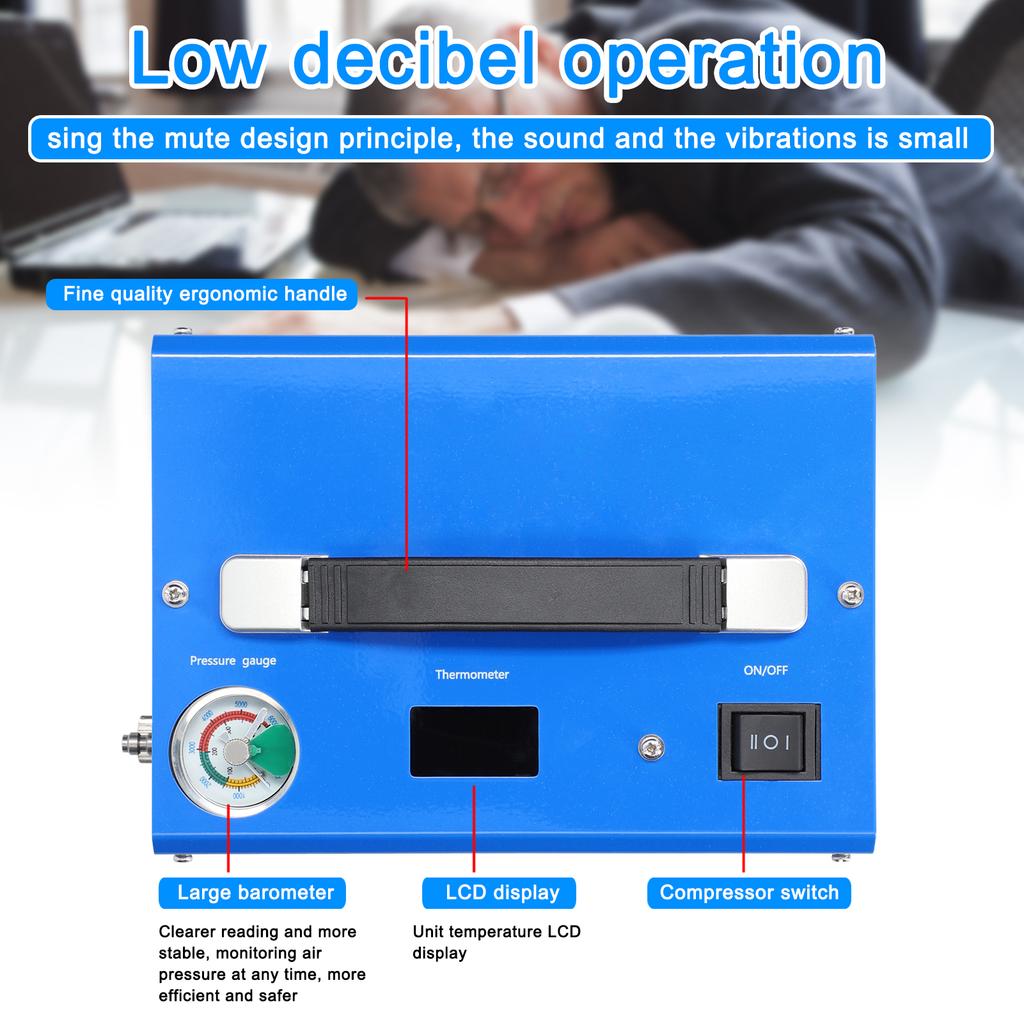 Электрический воздушный компрессор высокого давления 4500PSI с интеллектуальным портативным автоматическим барометром