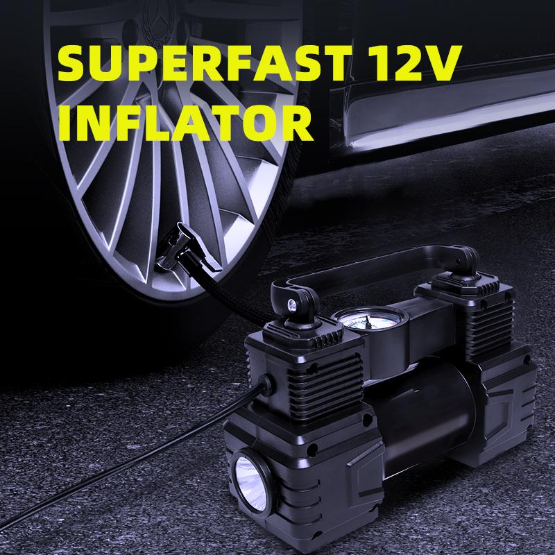 Car Air Pump Car Accessories Car Tire Electric Inflator 12V Car Tire Electric Multifunctional Convenient Small Car Inflator Wired Inflation