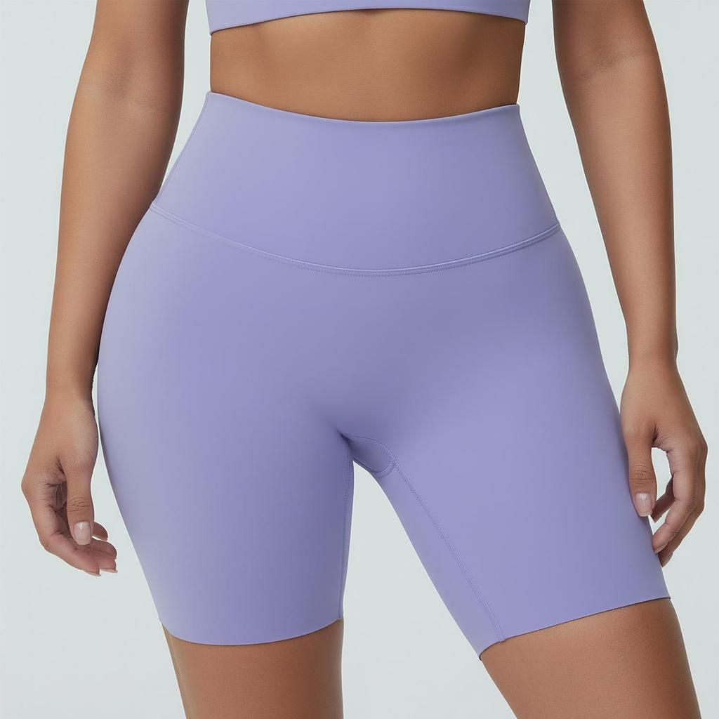 Женские велосипедные и йога-шорты с высокой талией средней длины, высокая эластичность