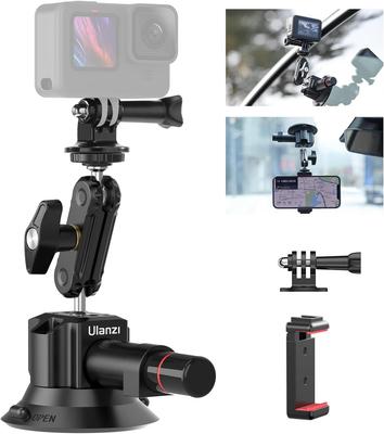 Ulanzi Присоска Автомобильный держатель для и DJI Алюминиевый сплав Автомобильный Крепится к и Боковой Легкий 1 кг Вес Совместим с GoPro Hero DJI Osmo Pocket Action и