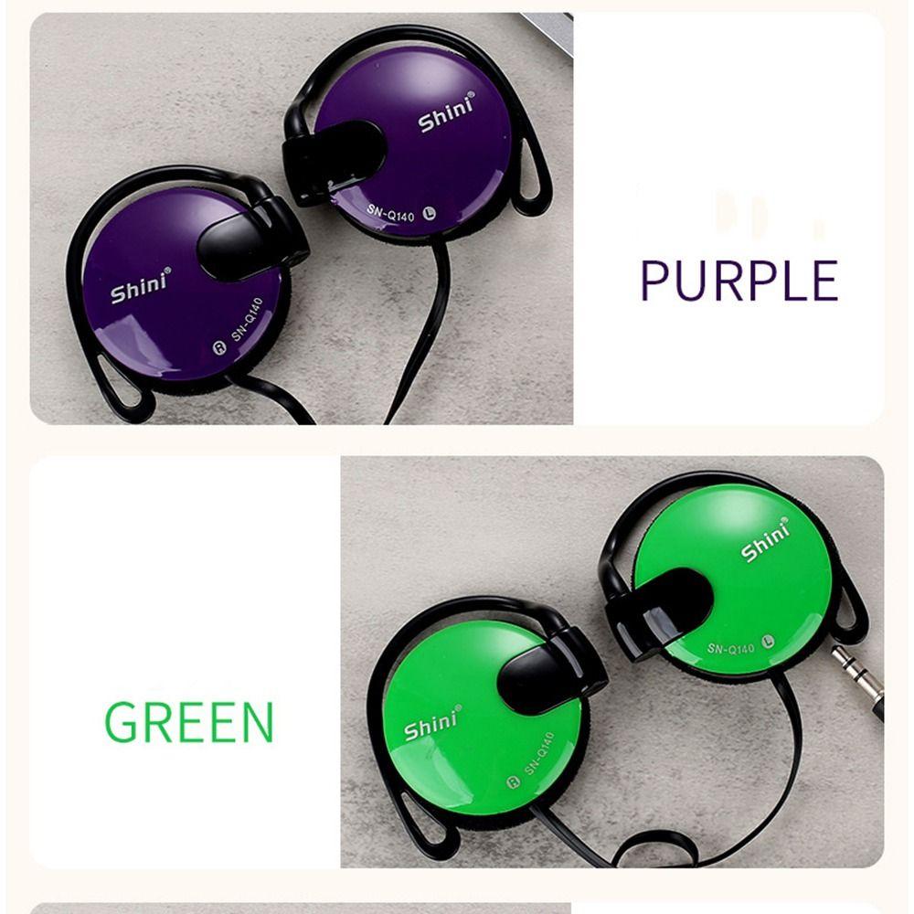 Bass Wired Earpiece Stereo 3.5mm Earphone Headset Headphone Ear Hook