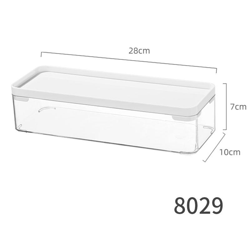 Transparent Acrylic Desktop Storage Box: Rectangular Mirror Cabinet for Cosmetics, Stationery, or Kitchen Essentials