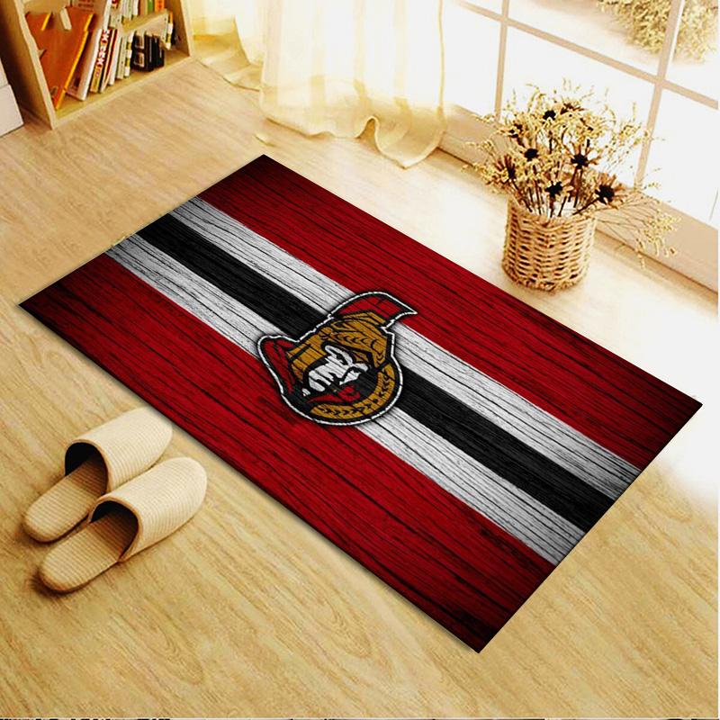 Ottawa Senators Carpet Rug for Living Room Bedroom Home Sofa Decoration,Kids play Non-slip Floor Mat