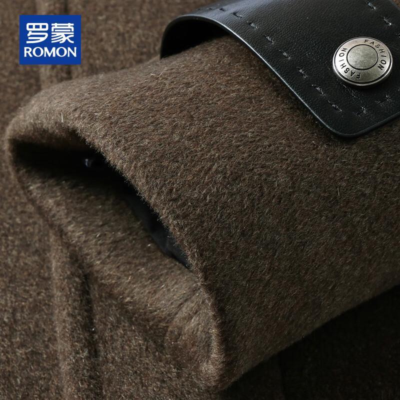 ROMON Мужское полупальто средней длины из смесовой кашемировой шерсти