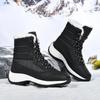 Women Snow Boots Winter Cold-proof High-top Warm Cotton Boots High-top Unisex Plus Velvet Snow Boots Elegant Warm Winter Shoes