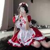 Maid Cosplay Costume Women Classic Short Sleeve Maid Dress Outfits Japan Sexy Lolita Apron Uniform Halloween Nurse Clothes