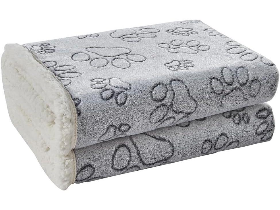 Водонепроницаемое фланелевое одеяло из шерпы для домашних животных - Теплый коврик для собак и кошек