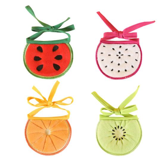 Мультяшный фрукт, питомец, бандана, арбуз, апельсин, киви, шейный платок, шарф, регулируемый нагрудник для питомца, аксессуары для собак и кошек