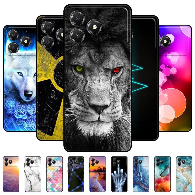 For ZTE Blade A36 Case Cool Wolf Soft Silicone Phone Shell For ZTE Nubia A36 A 36 Shockproof Protect Cover BladeA36 Z2472 Funda