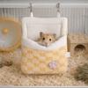 Warm Pet Swing Bag Velvet Sugar Glider Hanging Hammock Guinea Pig Bed Hamster Plush Hammock  Winter