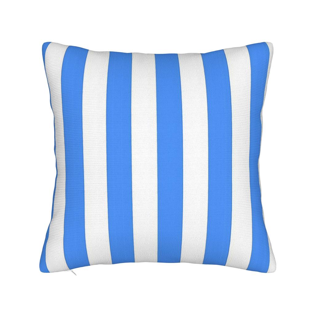 Summery Lemon Yellow and White Stripes Pillow Cover Comfy Cushion Cover Funny Pillow Case For Living Room Bed Chair