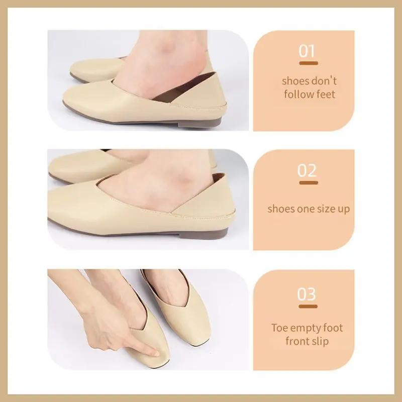 Silicone Gel Forefoot Pads for Women High Heels Half Insoles Anti-slip GEL Self-adhesive Shoe Pad Foot Pain Care Inserts Cushion