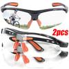 1/2pcs Clear Eye Sand Prevention Windproof Safety Riding Goggles Vented Glasses Work Laboratory Safety Goggle Glasses Spectacles