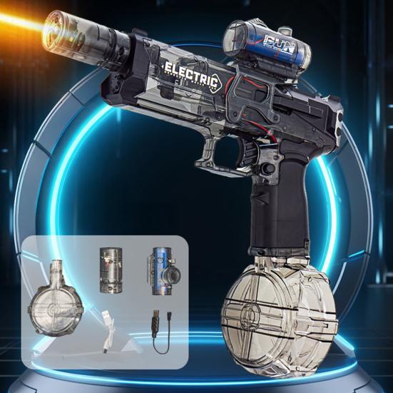 Электрический водный шутер для взрослых и детей, водяная струя, игрушка со светодиодными огнями, ночная водный шутер, летняя водная забава, игрушка для отдыха на открытом воздухе
