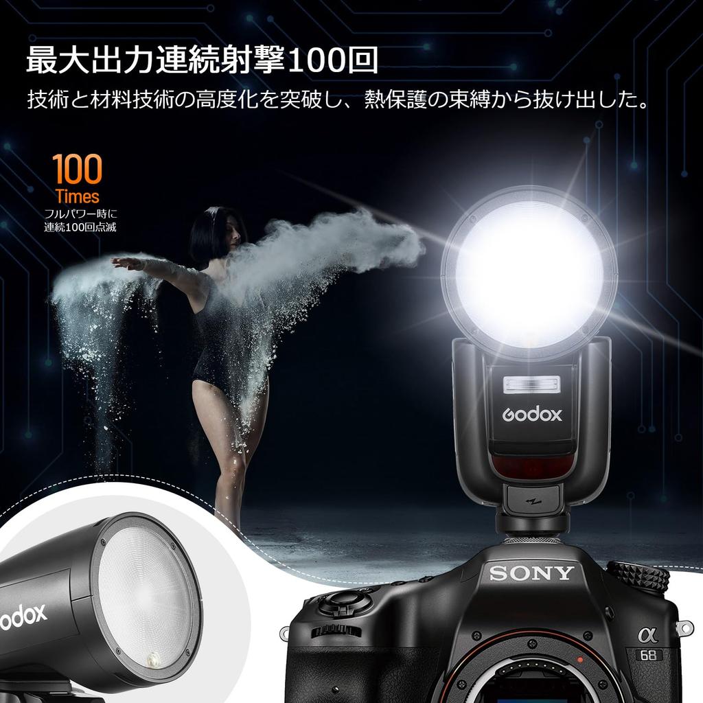Сертифицированное соответствие GODOX Flash Strobe 76WS TTL HSS Высокоскоростная синхронизирующая беспроводная круглая головка Strobe Время перезарядки в секундах Совместимо с Sony