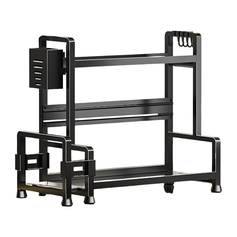 Durable 2/3 Tier Spice Rack Rustproof Multi-function Seasoning Rack Kitchen Shelf for Kitchen Storage