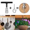 Set of 20 Screw Hooks, Screw-in Screw Hooks with Safety Buckle Design, for Hanging Plant Baskets, Kitchen Utensils, Decorative Items, Wind Chimes, and