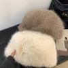 Теплая пушистая меховая шапка-ведро, утолщенная плюшевая шапка-рыбак, новая зимняя шапка для женщин