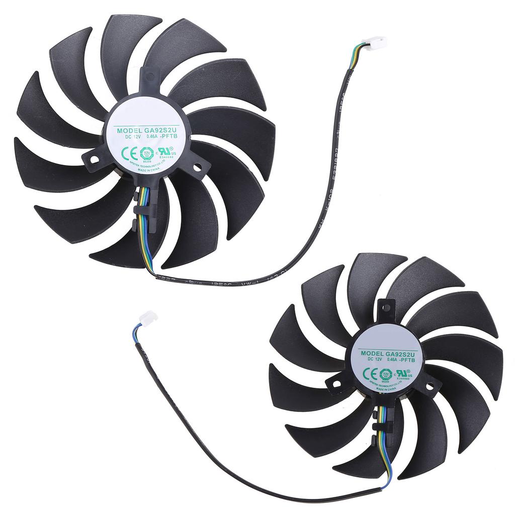 2 шт./компл. ZT-A30700E-10P Вентилятор кулера GPU VGA для ZOTAC GAMING GeForce RTX 3070 Twin Edge Замена CF1010U12S + CF9015H12S