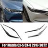Для Mazda Cx-5 Cx5 CX-8 CX8 2017-  Накладка на фары из углеродного волокна, отделка век фар, наружные аксессуары