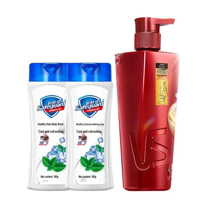 Набор: Гель для душа Safeguard и Шампунь Vidal Sassoon