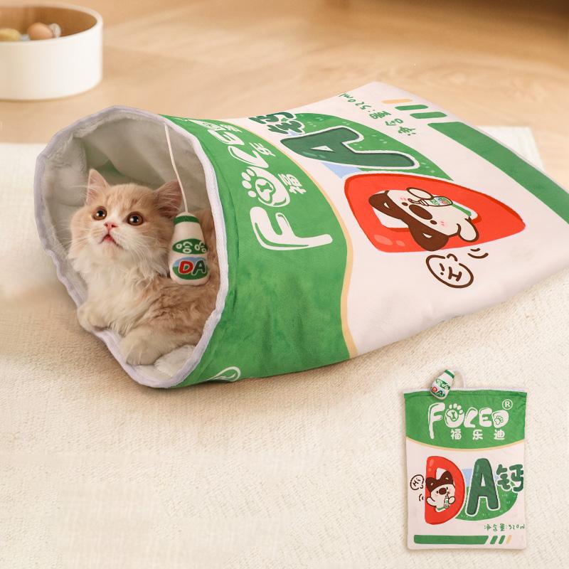 Хэллоуин Гурман Дизайн Узоров Кошачий Туннель Игрушка, Подарок на День Рождения Кошки, Складная Интерактивная Кошачья Сумка-Дрель Игрушка для Питомца