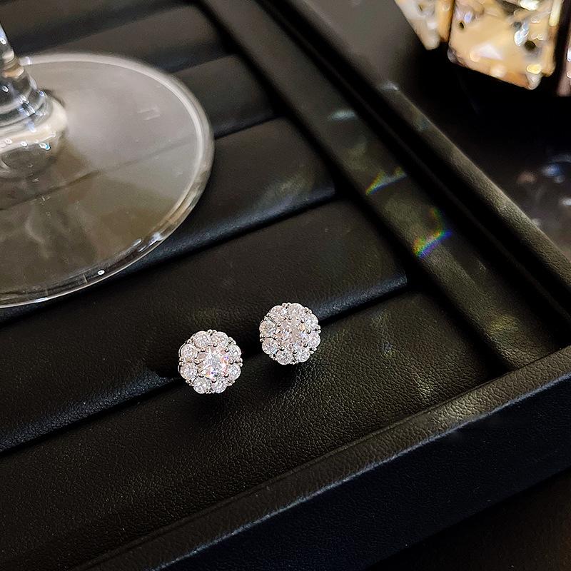 ANENJERY Комплекты ювелирных изделий с цирконом ААА, обручальное кольцо, ожерелье, серьги для свадебных украшений, подарок на день Святого Валентина для женщин