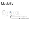 Musiclily Basic 50mm Ceramic Single Pickup Neck for Stratocaster Electric Guitar, Black