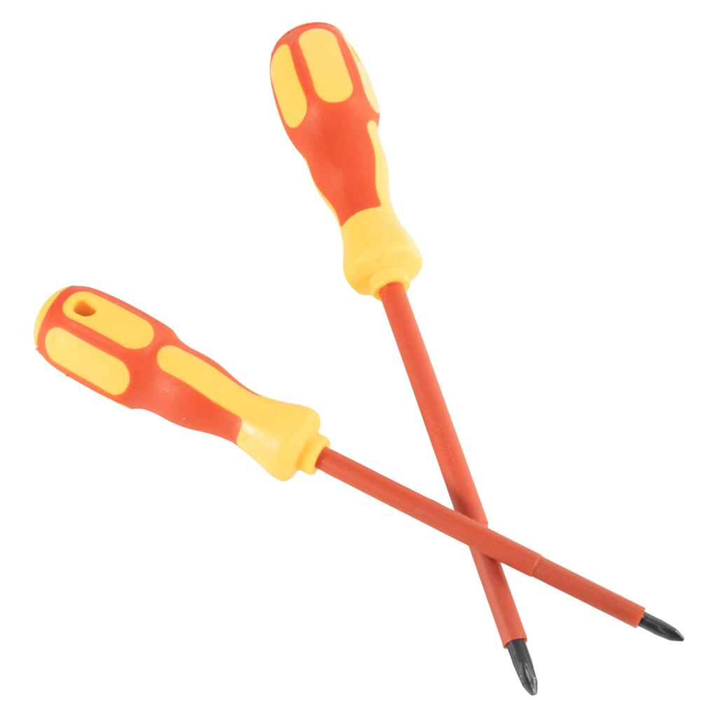 STEELMIGHT Insulated Screwdriver Set, 9-Piece Set for Electrical Work, Includes Insulated Blades for 500V Operation, Phillips and Flathead