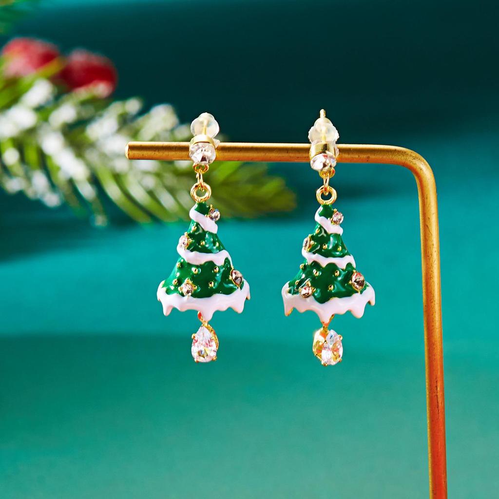 Cross-border Christmas Cartoon Earrings: Cute Snowflake, Snowman, and Cookie Designs for Women