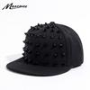 Unisex Punk Hedgehog Hat Personality Jazz Snapback Spike Studded Rivet Spiky Baseball Cap for Hip Hop Rock Dance Bons Dad Hats