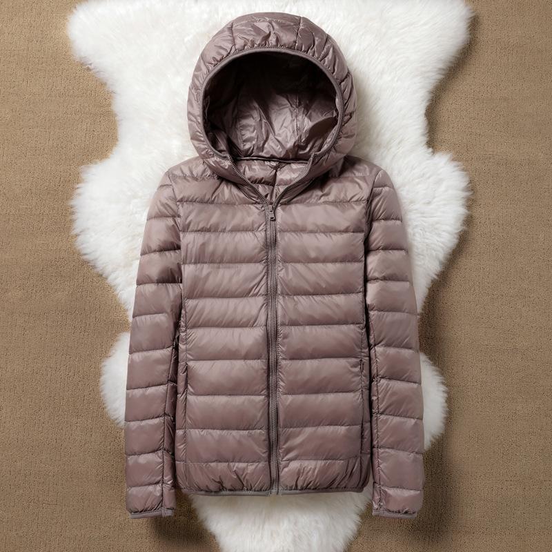 Women Puffer Jacket Plus Size 5XL 6XL 7XL 2026 New Spring Autumn Female Ultra Lightweight Packable Hooded Down Coats