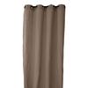 "Sonate" Eyelet Curtain 140 X 280 Cm 100% Washed Linen Vent Du Sud - Tobacco