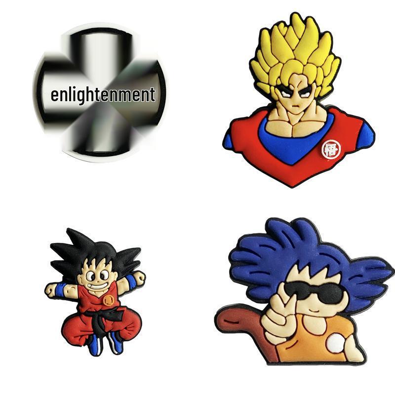 DIY Пряжки для обуви Dragon Ball: Милые мультяшные аксессуары для праздничной обуви