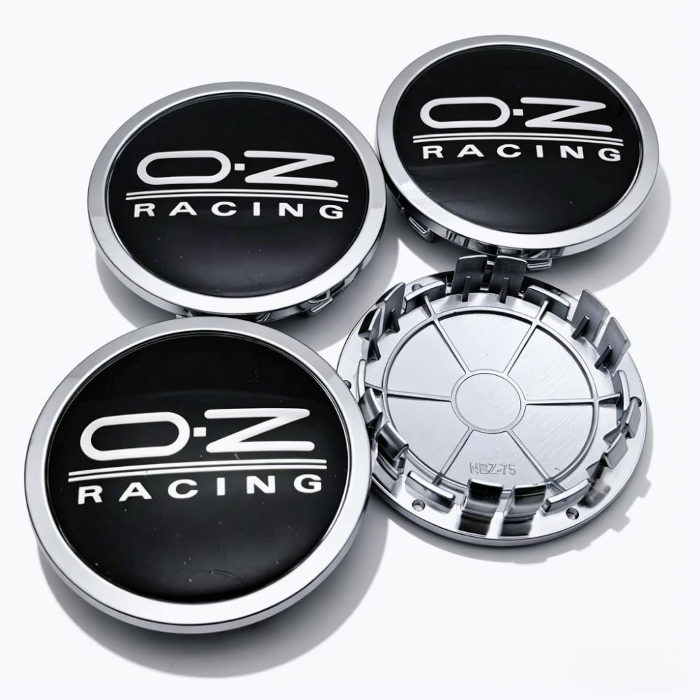 4pcs/Set 75mm / Clips 65mm OZ O.Z Racing Logo Emblem Badge Car Wheel Center Caps Wheel Hub Dust Cover Rim Hubcap Car Accessories