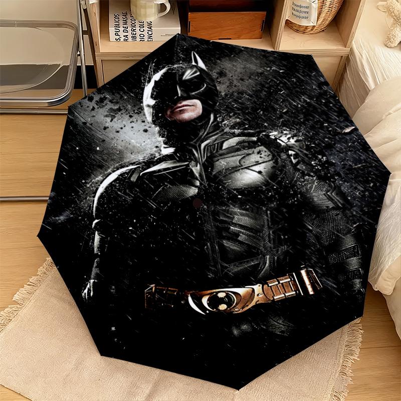 1PC Batman: Night City Guardian Automatic Umbrella - Suitable Travel Outdoor Portable Umbrella Birthday Gift Daily Essentials