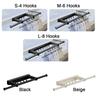 Carbon Steel Telescopic Clothes Rack Wall Mounted Laundry Drying Rack  Apartment