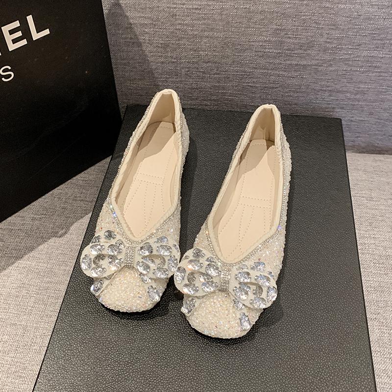 Women Flats 2024 New Water Diamond Rivet Ballet Mary Jane Shoes Sneakers Women Comfortable Ballet Shoes for Women Lolita Shoes