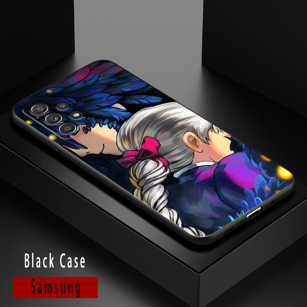 Чехол для телефона Samsung Galaxy A72 A52 A53 A71 A91 A51 A42 A41 Note 20 Ultra 8 9 10 Plus 5G Чехол Аниме Ходячий замок Хаула