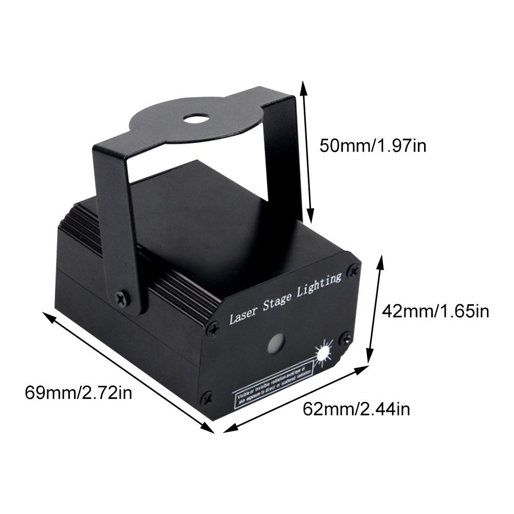 Мини светодиодный лазерный проектор, рождественские украшения, лазерный диско-свет, лазерный свет, диджейский голосовой диджейский диско-рождественский клубный свет