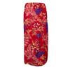 Juberra Women's Long Red Floral Skirt
